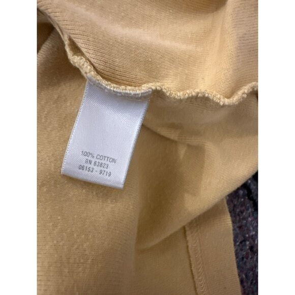 CJ Banks Womens 3X Beige Short Sleeve 100% Cotton T-Shirt Cozy Basic - Picture 3 of 5